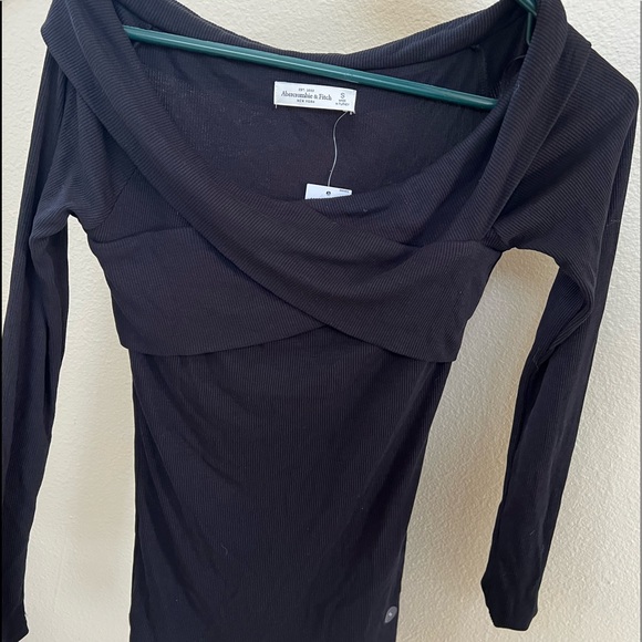 Abercrombie & Fitch Tops - Black cross long sleeve Abercrombie & Fitch